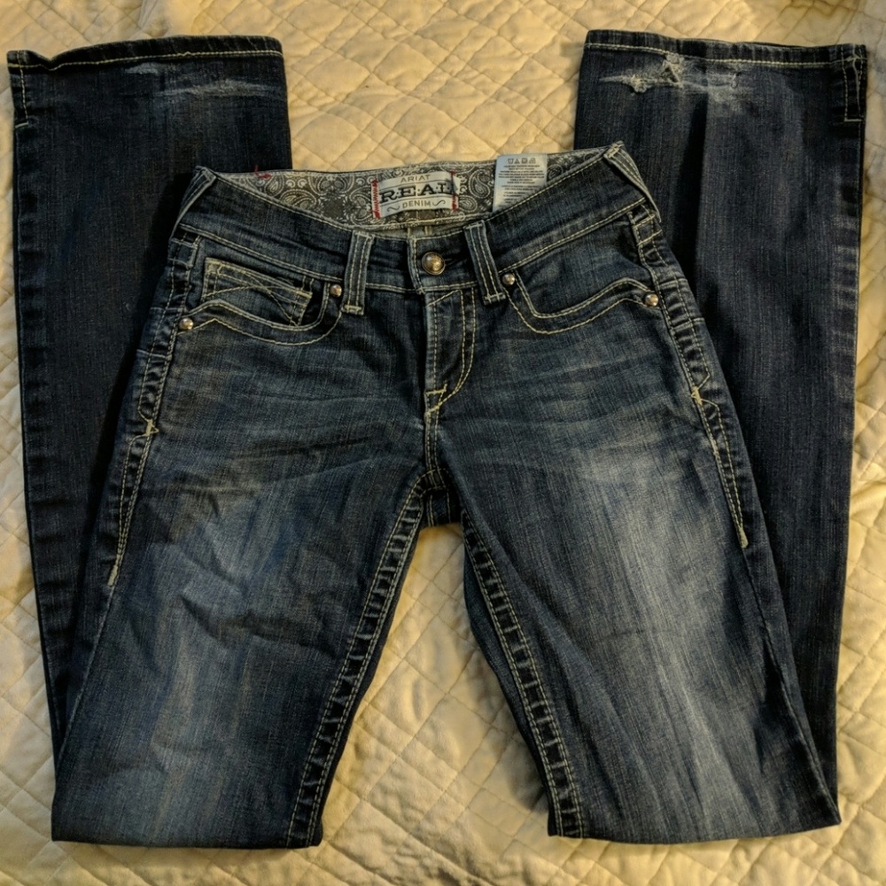 Ariat real denim mid/dark wash 25L